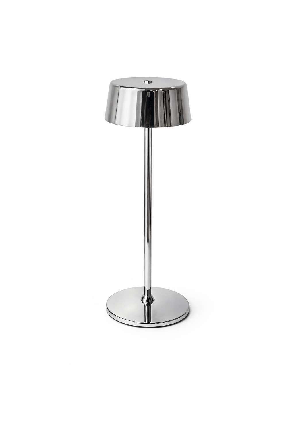 Sleek chrome table lamp design
