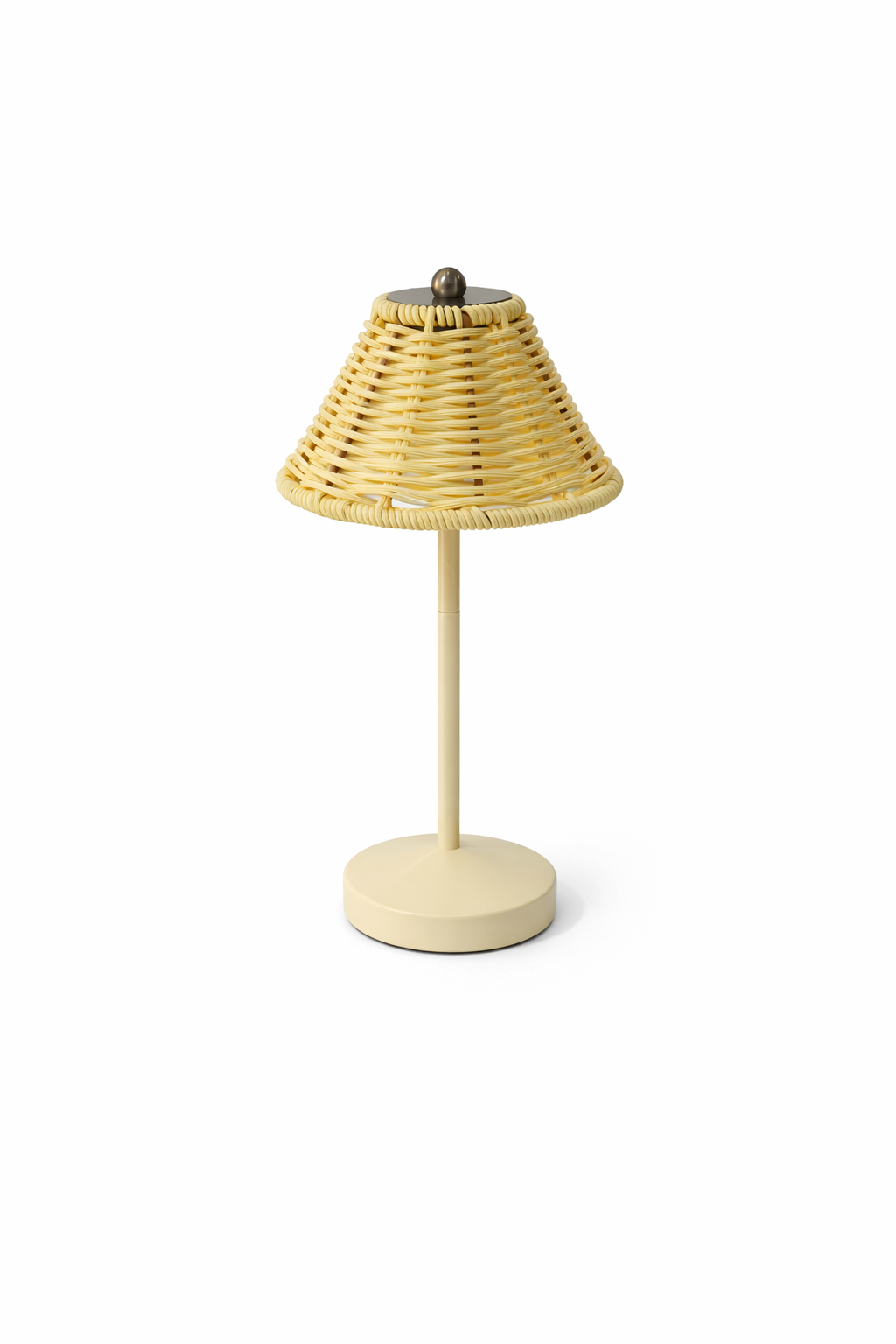 Woven rattan table lamp design