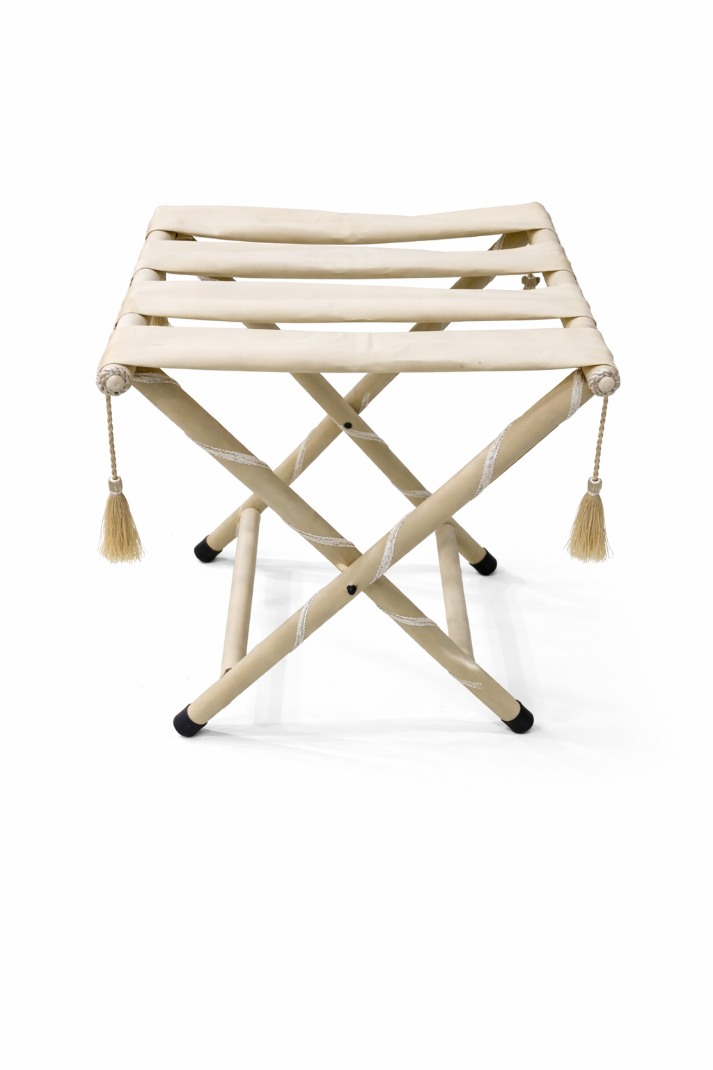 Folding table of fabric