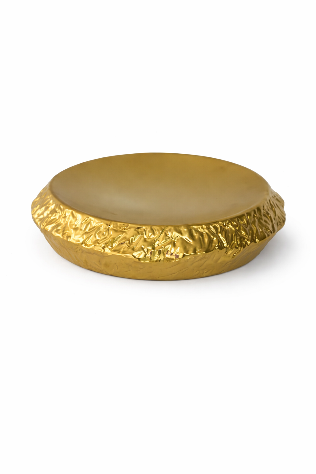 Elegant gold ceramic bowl