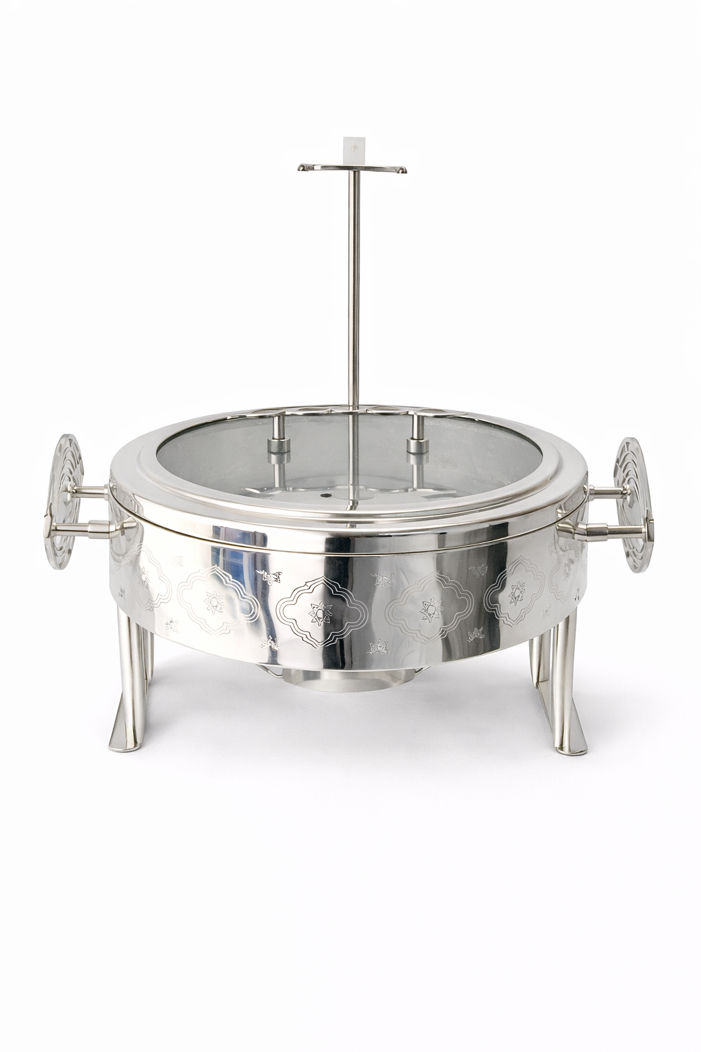 Buffet food warmer silver stainless steel 5.5-Liter