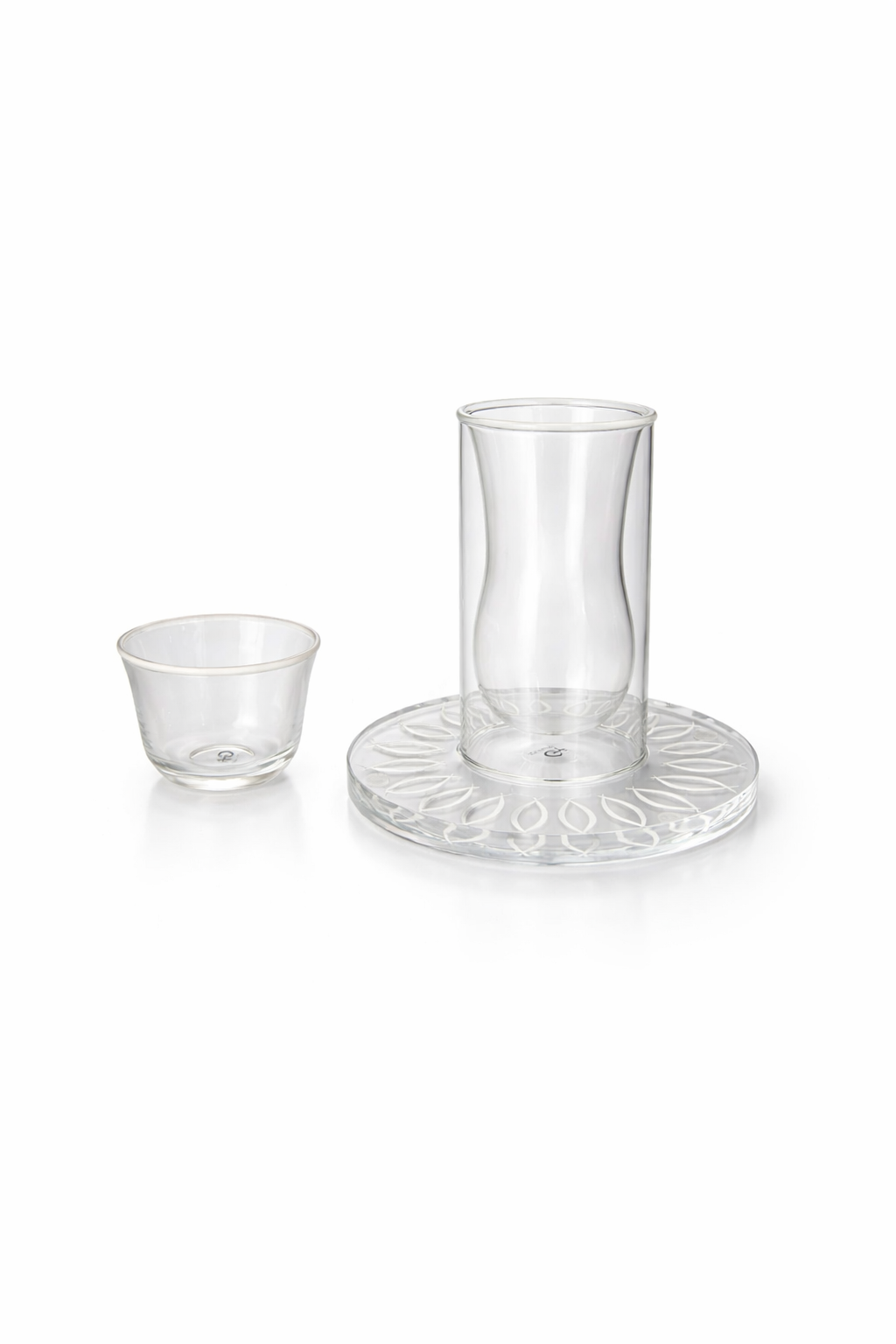 طقم زجاجي أنيق مكون من 18 قطعة